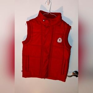 Brand New Official HBC Red Olympic Canada Vest Youth Size 14/16